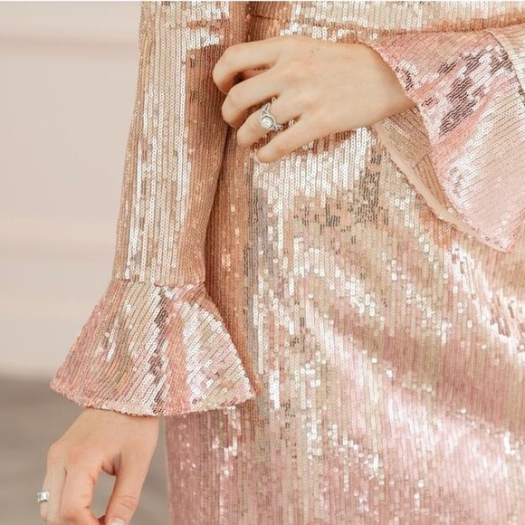 RACHEL PARCELL Sequin Long Sleeve Dress - Picture 8 of 14